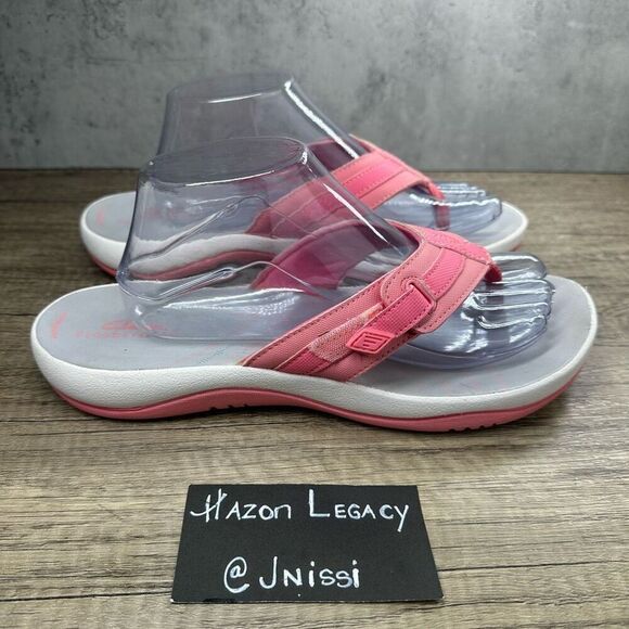 Clark’s Cloudsteppers~Women’s~Breeze Sea Flip Flop/Thongs~Pink~Size 11M - Picture 2 of 9